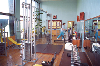 Dunbar in exercise room at Star City